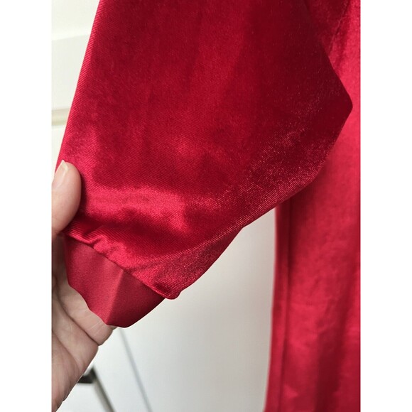 Chasing Fireflies Red Velvet Bow Dress Special Occasion Holiday Girls Sz 14 - Picture 4 of 7